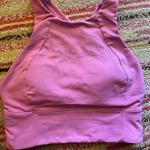 High neck, long line lululemon sports bra